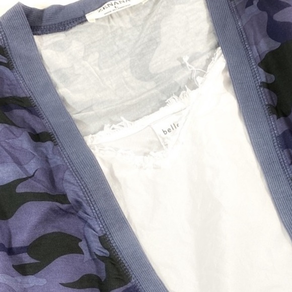 LAST ONE !💥 Very well made ! Blue camo button down cardigan - Picture 6 of 6